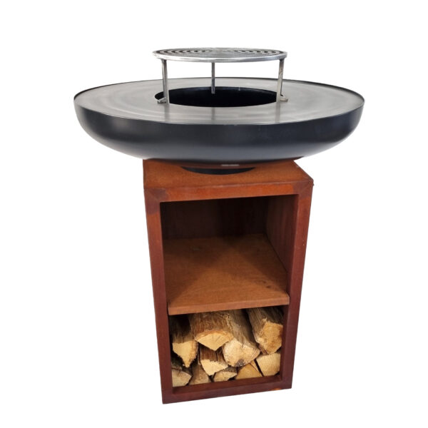 BRASERO  – VINCI 80 – Acier Corten et noir