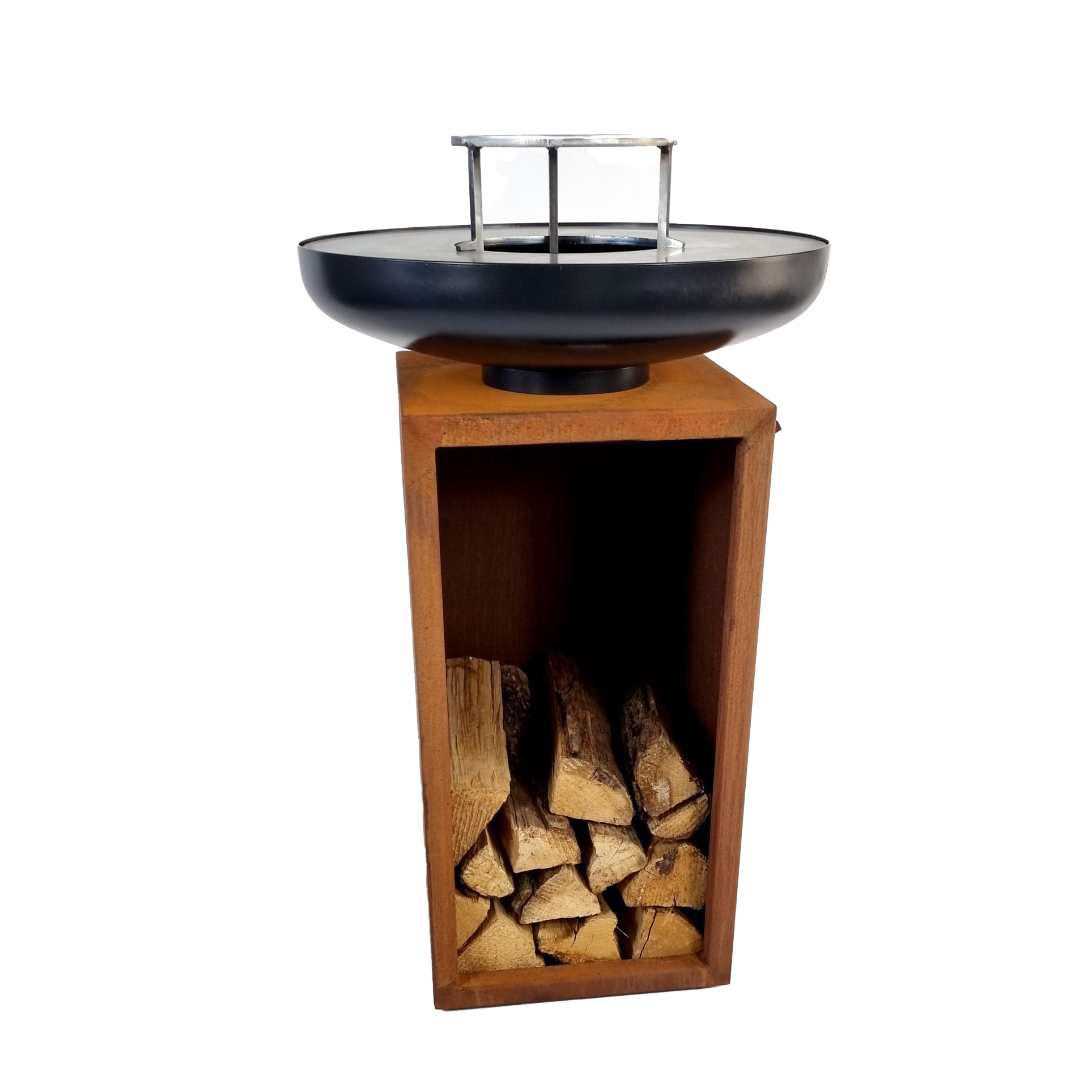 Brasero Vinci 100 Acier Corten et noir – Image 6