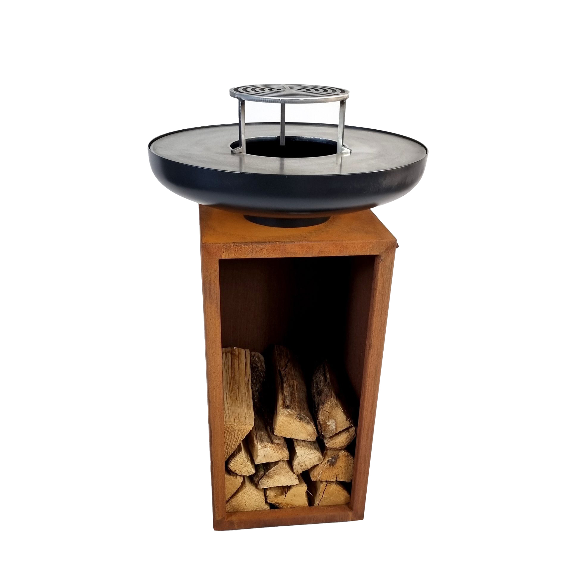 Brasero Vinci 100 Acier Corten et noir – Image 5