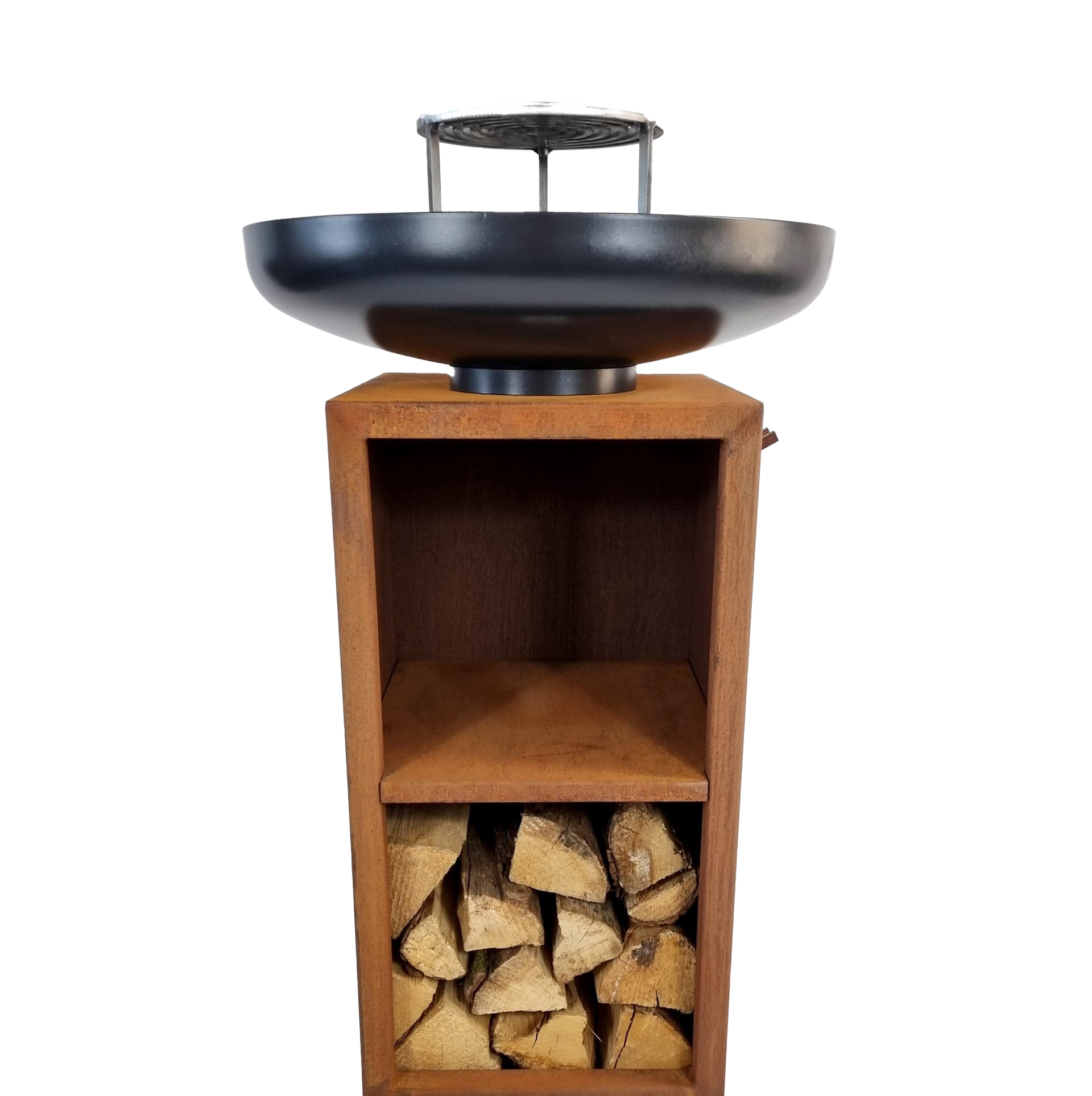 Brasero Vinci 100 Acier Corten et noir – Image 4