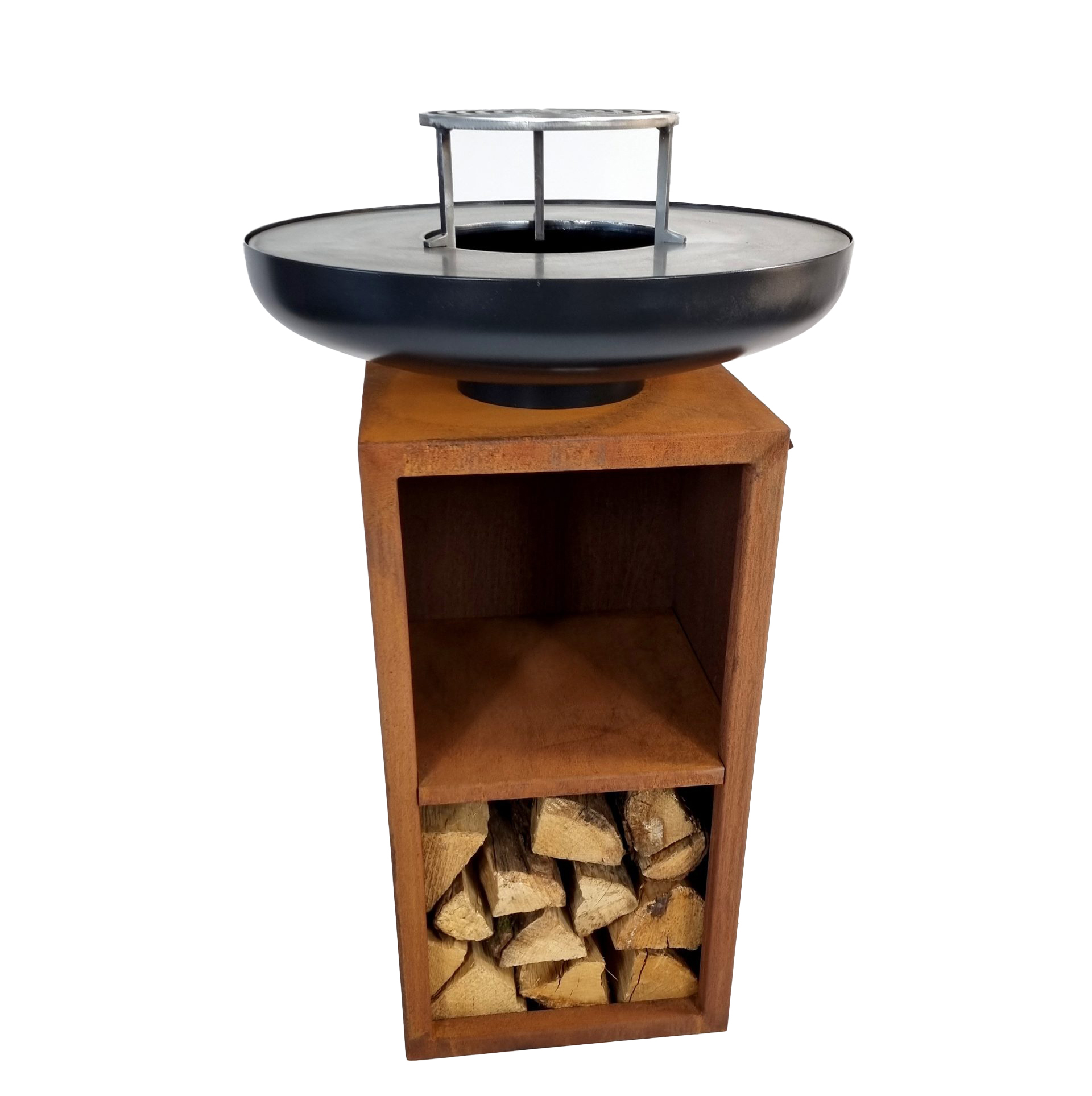 Brasero Vinci 100 Acier Corten et noir – Image 3