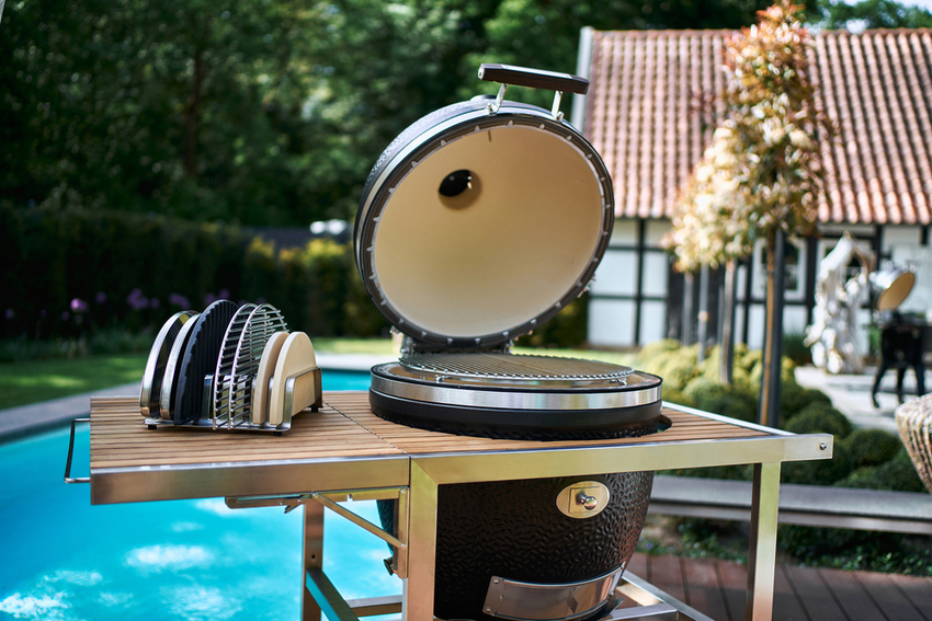 Kamado Monolith - AVANTGARDE LE CHEF + Chariot + Housse + Pierre Pizza – Image 3