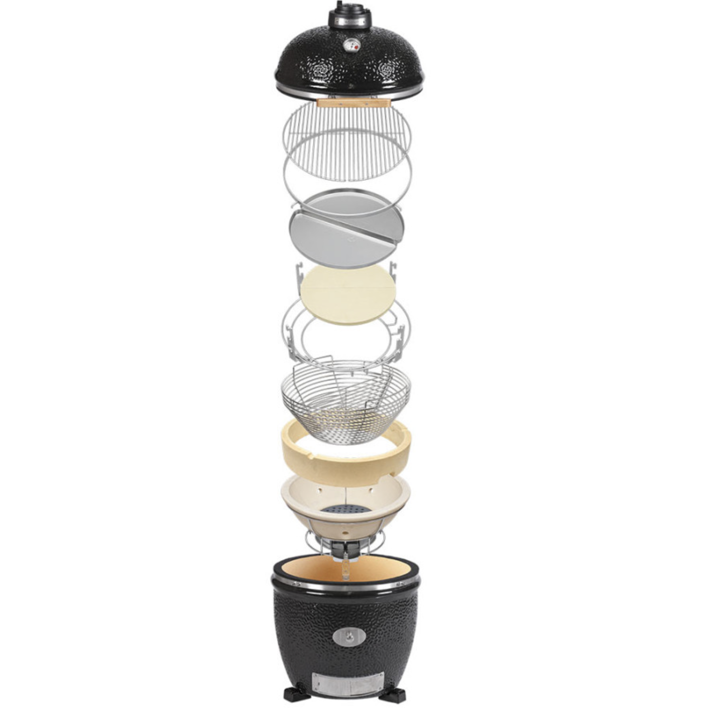 Kamado Monolith TWO 66 Noir sans Chariot – Image 6