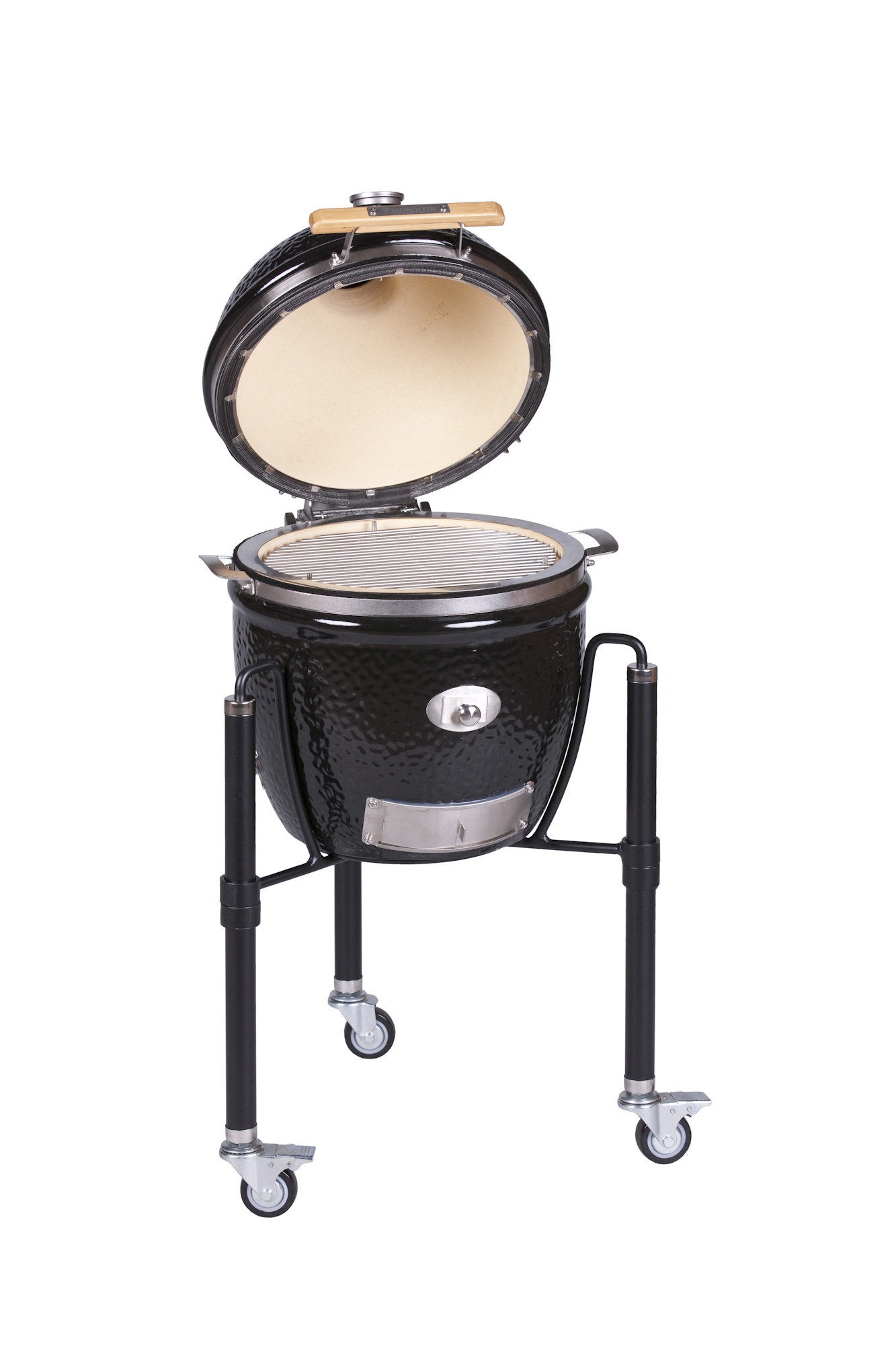 Kamado Monolith JUNIOR Pro Série 2.0 - Noir + Chariot – Image 2