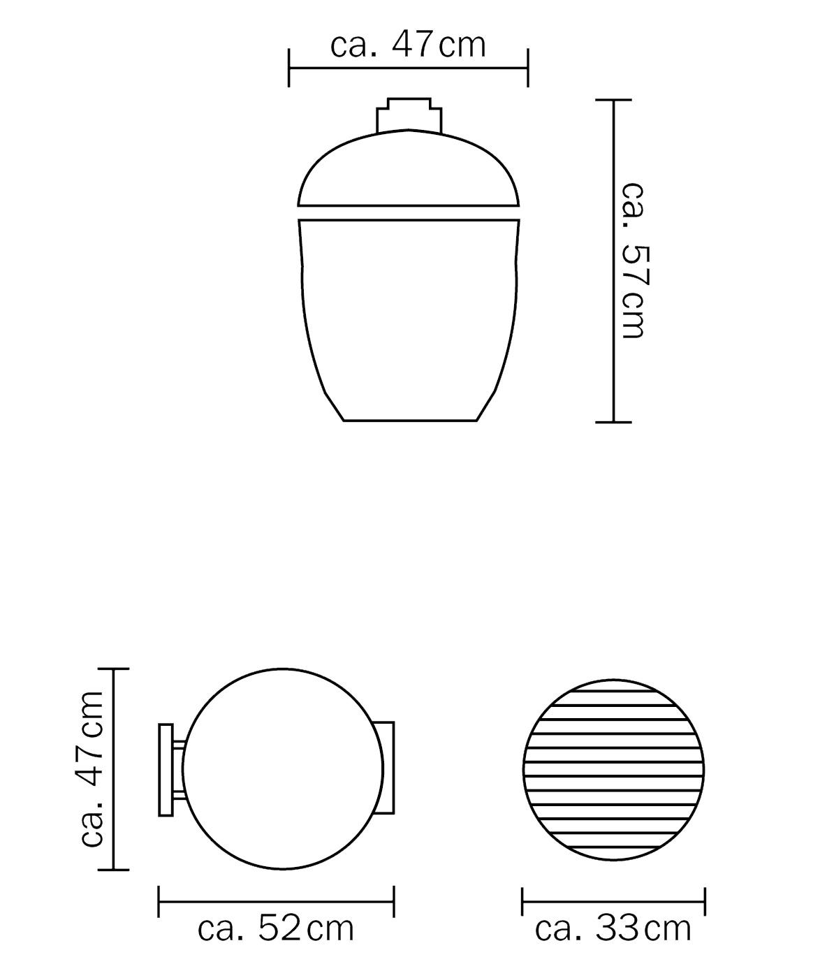 Kamado Monolith JUNIOR Pro Série 2.0 - Noir + Chariot – Image 5