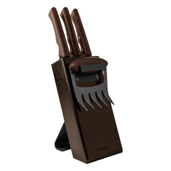 Bloc de couteaux Black. 5pcs. Inox
