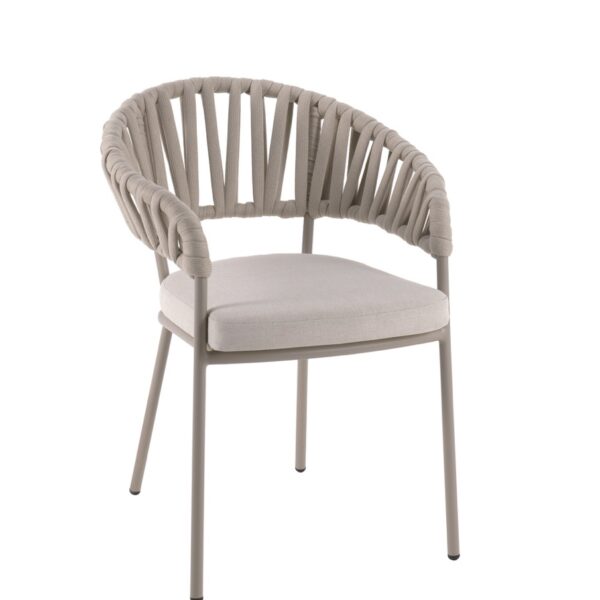 Fauteuil de Jardin Imola en Aluminium et Cordes Épaisses – Confort et Élégance