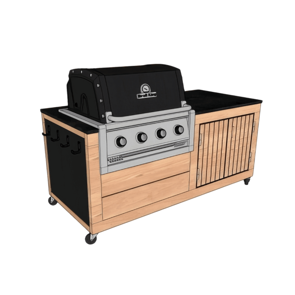 LULU Prestige XS + G  pour Broilking Baron ou Regal 420. 1 porte, 2 tiroirs.