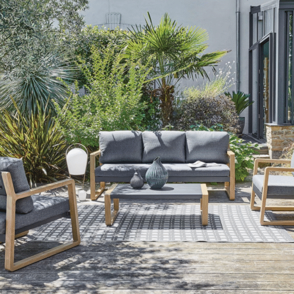 Set SLOOP avec 2 Fauteuils 1 Canapé 3 places et 1 Table basse