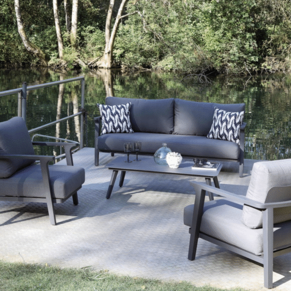 Set LAVA avec 2 Fauteuils 1 Canapé 3 places et 1 Table basse