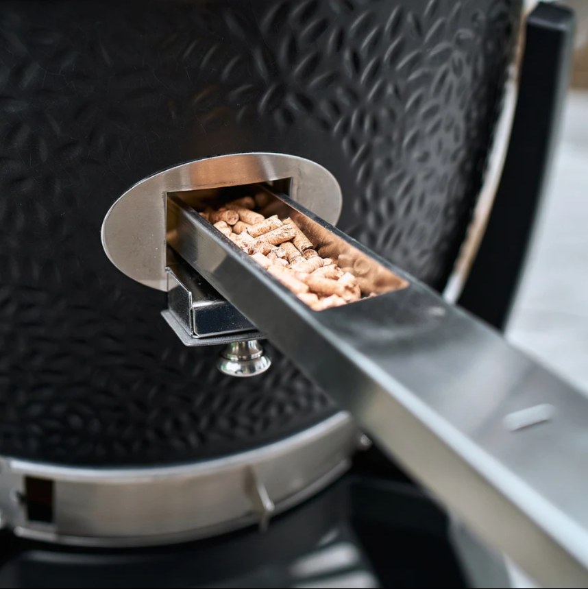 Kamado Monolith TWO 55 noir avec Chariot Housse et Pierre à Pizza – Image 5
