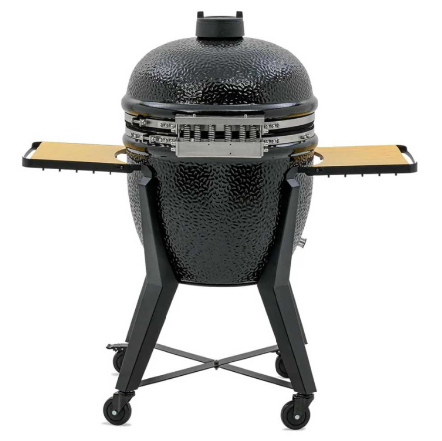 Kamado Monolith TWO 55 noir avec Chariot Housse et Pierre à Pizza – Image 2